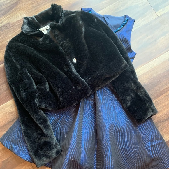 Rare Editions Formal Dress (black/blue) aero decent - Picture 5 of 5